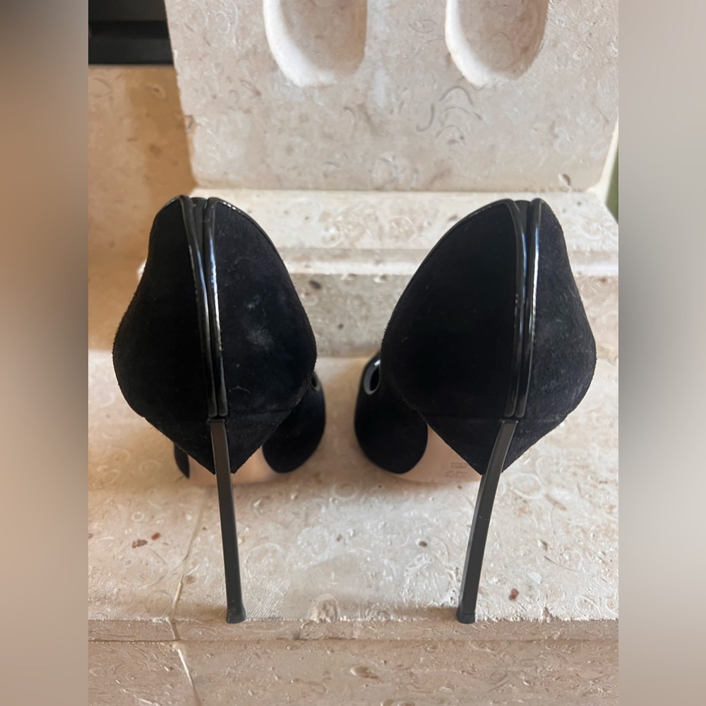 Casadei Black Suede Heels – Timeless Elegance - Picture 2 of 3